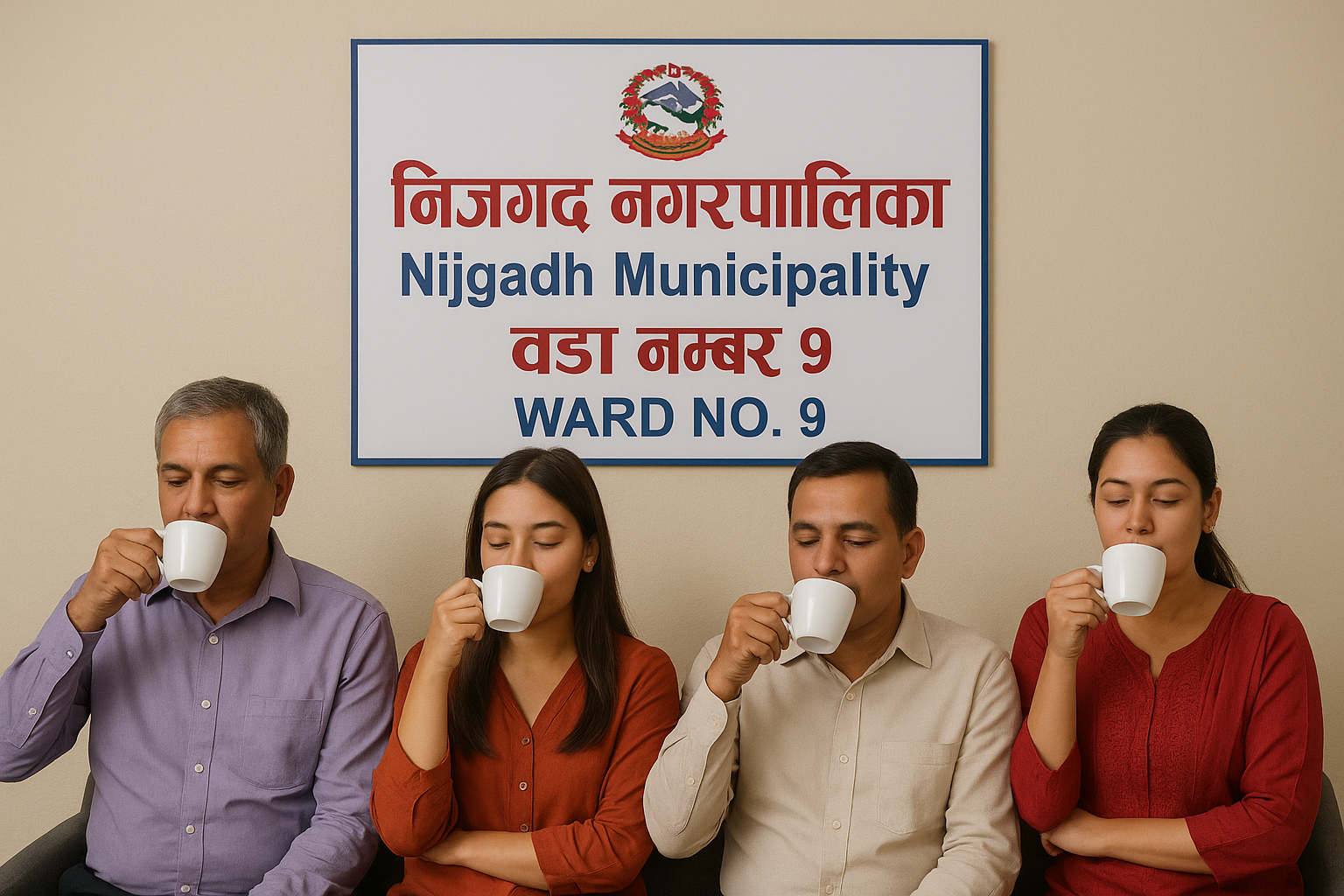 निजगढको वडा कार्यालयमा कफीसहितको सेवा शुरु