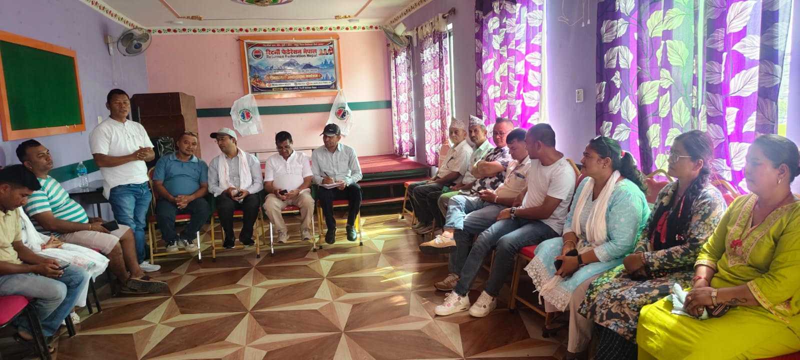 निजगढमा रिटर्नी फेडेरेसनको शुभकामना आदानप्रदान तथा संगठन सुदृढीकरण कार्यक्रम